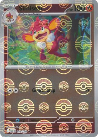 Simisear - Poké Ball Pattern - 015/086 - Uncommon [sv105w-015] [Reverse Holo]