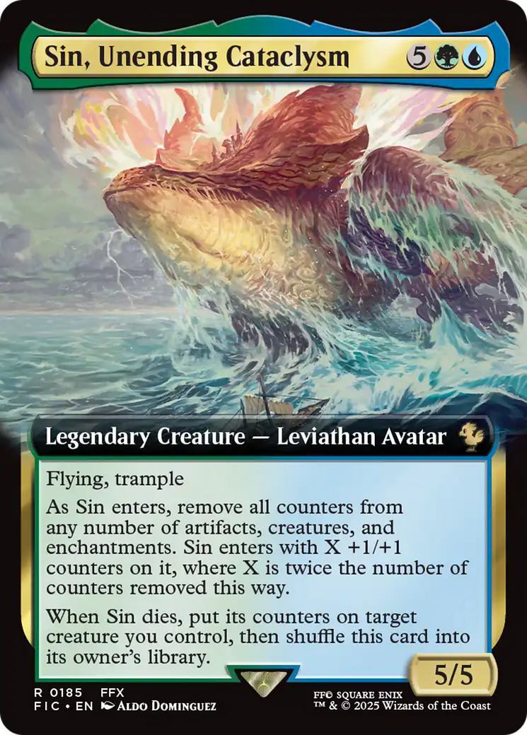 Sin, Unending Cataclysm [185] [Extended Art] [FINAL FANTASY: Commander] [Non-Foil]