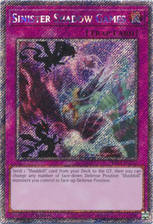 Sinister Shadow Games - RA04-EN232 - Platinum Secret Rare - 1st Edition