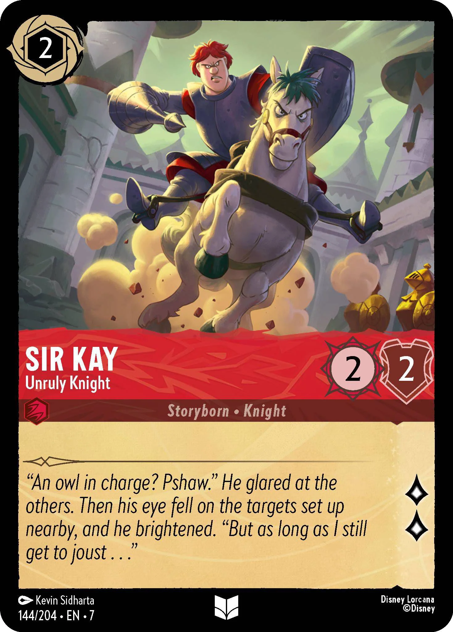 Sir Kay - Unruly Knight - 144/204 [Archazia's Island] [Non-Foil]
