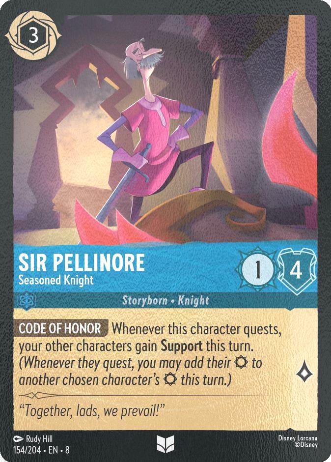 Sir Pellinore - Seasoned Knight - 154/204 [Reign of Jafar] [Cold Foil]