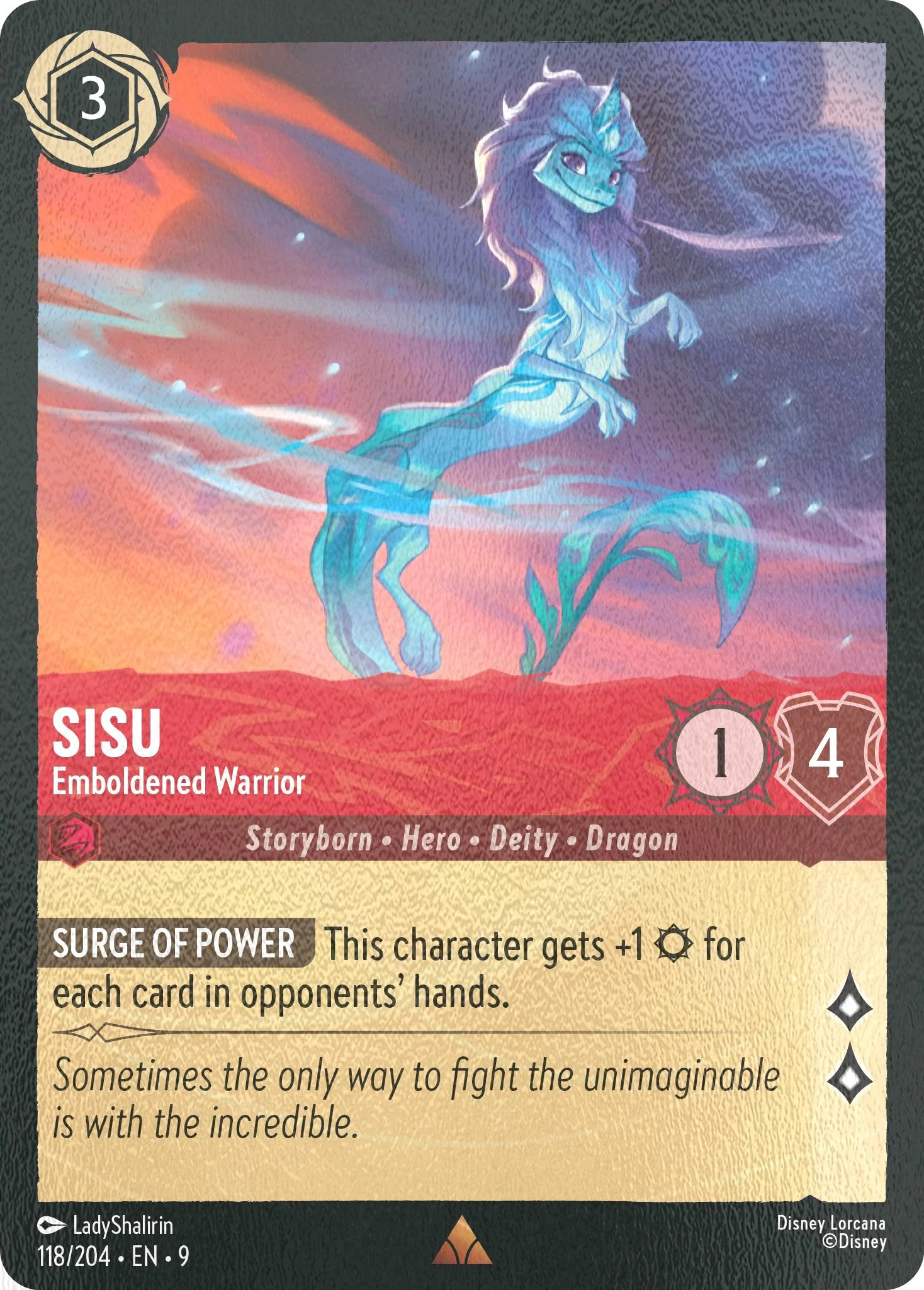 Sisu - Emboldened Warrior - 118/204 [Fabled] [Cold Foil]