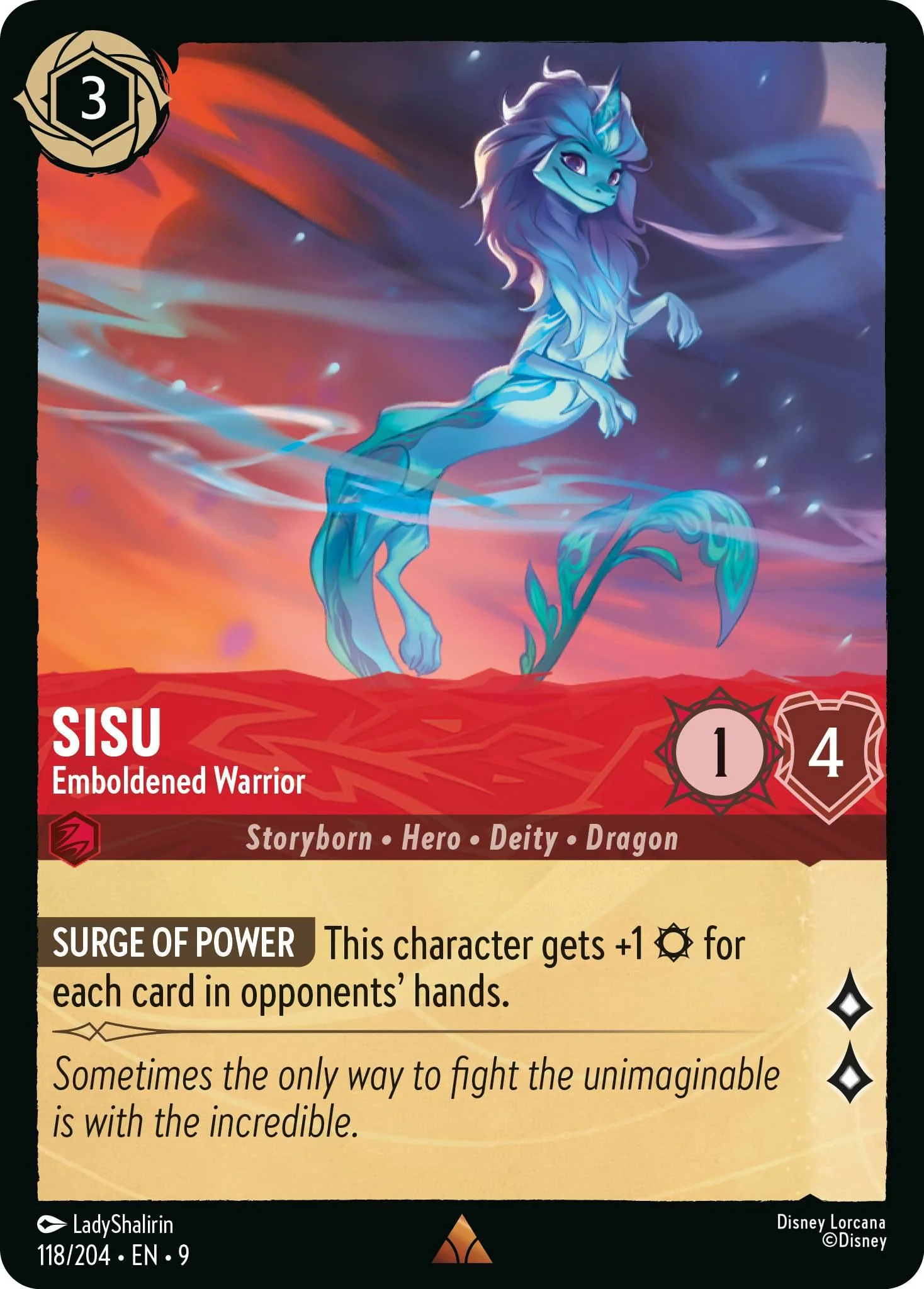 Sisu - Emboldened Warrior - 118/204 [Fabled] [Non-Foil]