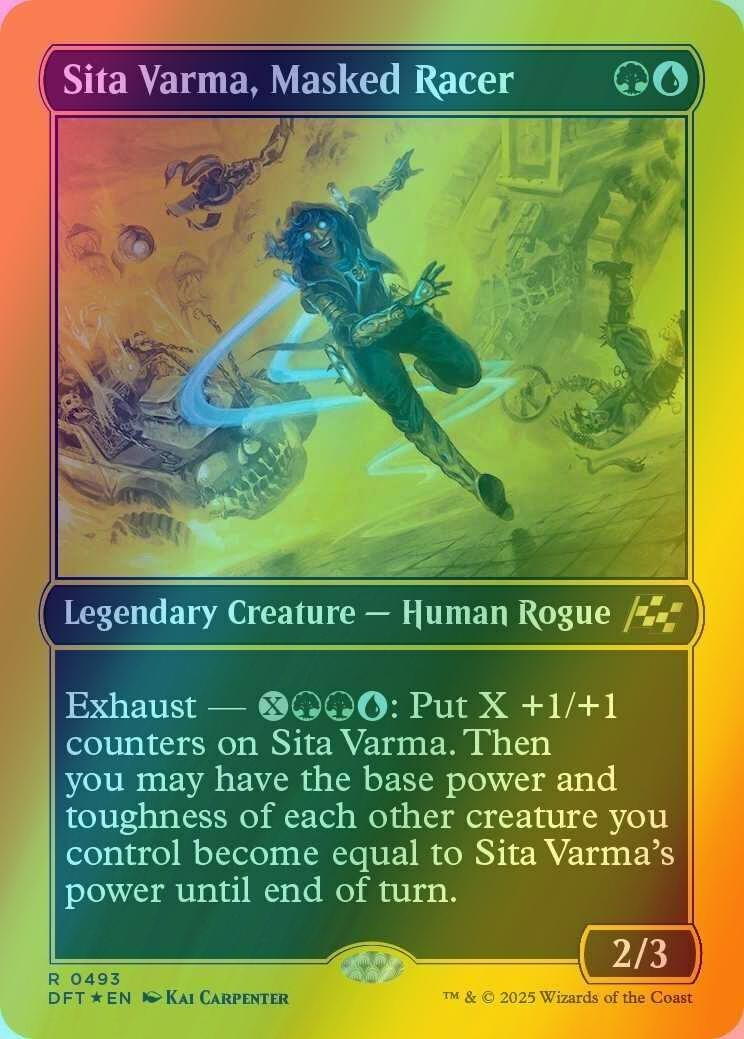 Sita Varma, Masked Racer [493] [Aetherdrift] [First-place Foil]
