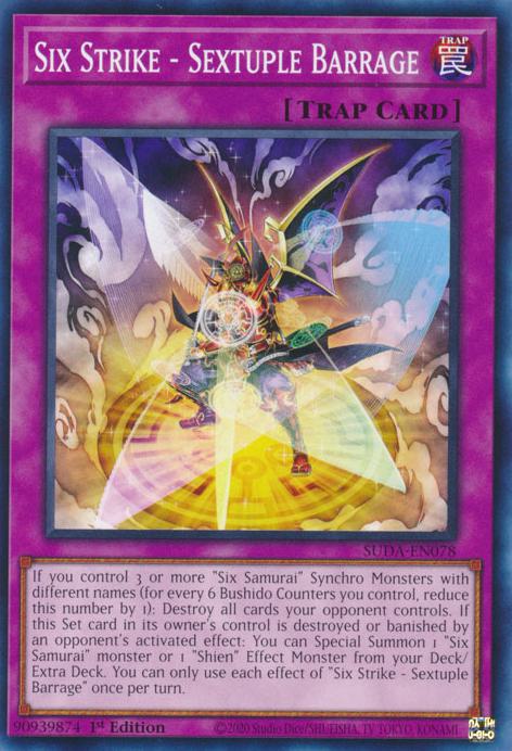 Six Strike - Sextuple Barrage - SUDA-EN078 - Common - 1st Edition