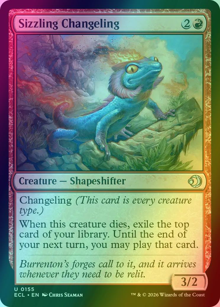 Sizzling Changeling [155] [Lorwyn Eclipsed] [Foil]