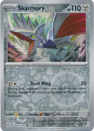 Skarmory - 124/191 - Common [sv08-124] [Reverse Holo]