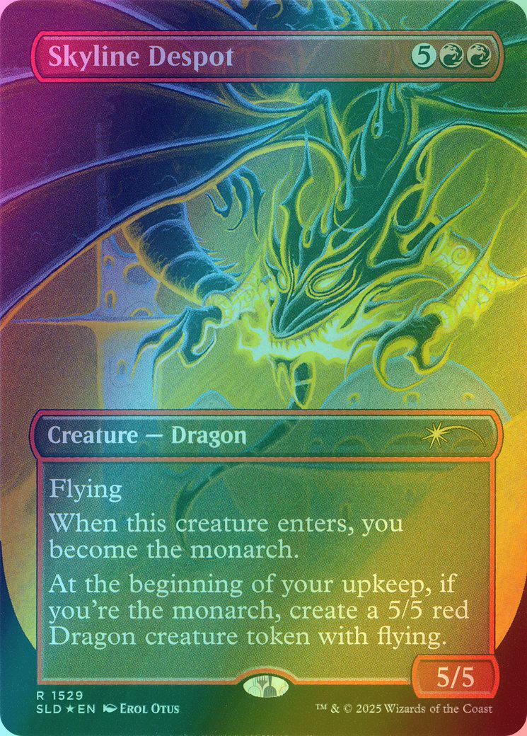 Skyline Despot [1529] [Borderless] [A Devastation of Dragons] [Secret Lair Drop] [Foil]