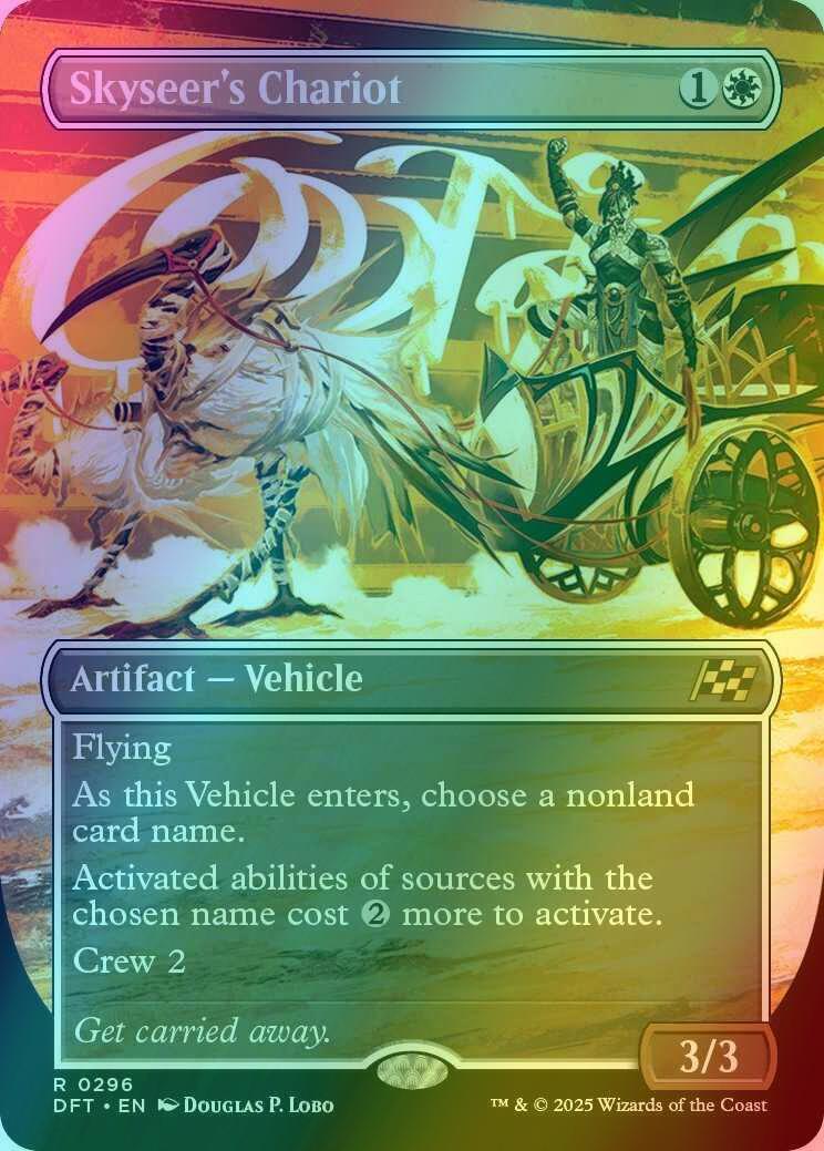 Skyseer's Chariot [296] [Borderless] [Revved Up] [Aetherdrift] [Foil]