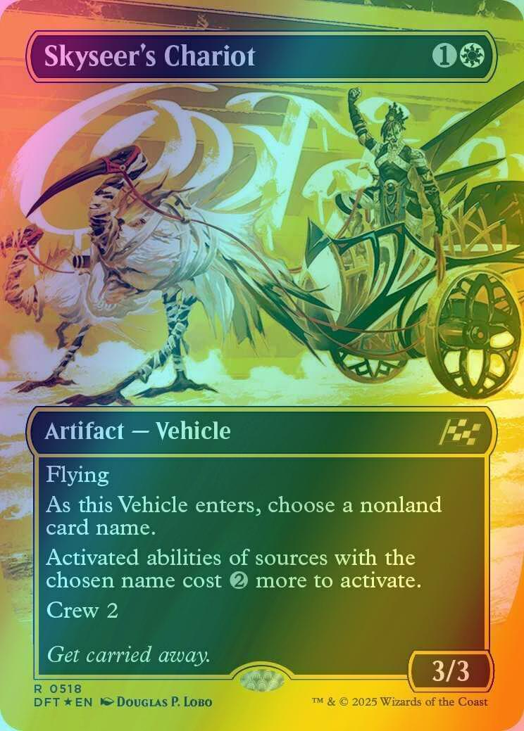 Skyseer's Chariot [518] [Borderless] [Revved Up] [Aetherdrift] [First-place Foil]