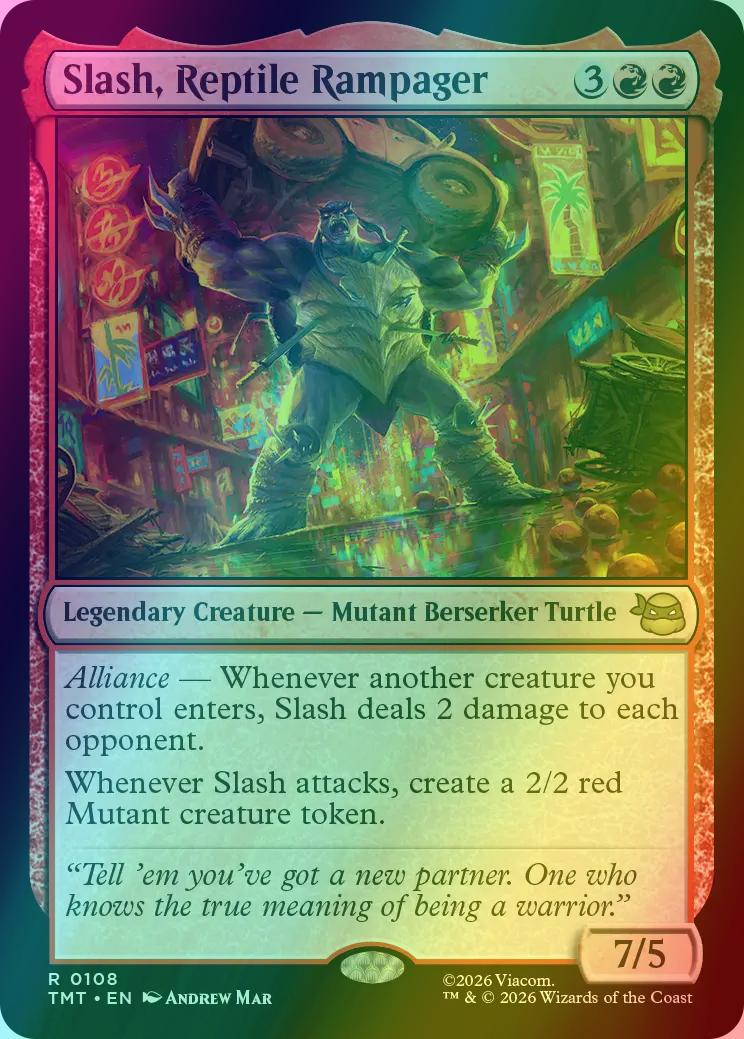 Slash, Reptile Rampager [108] [Teenage Mutant Ninja Turtles] [Foil]