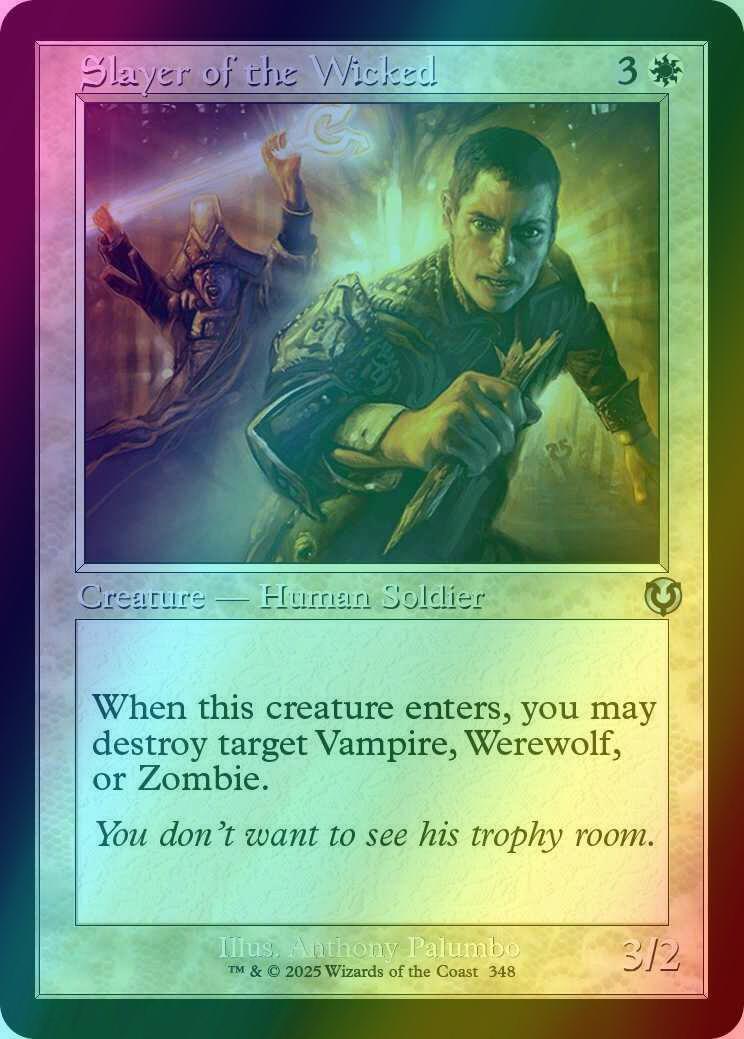 Slayer of the Wicked [348] [Retro Frame] [Innistrad Remastered] [Foil]