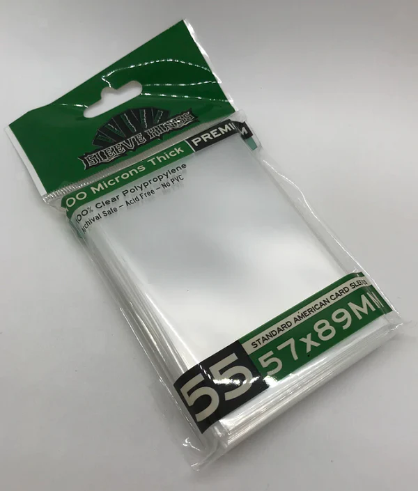 Sleeve Kings Premium Board Game Sleeves - Standard American Size - 57mm X 89mm - 55ct