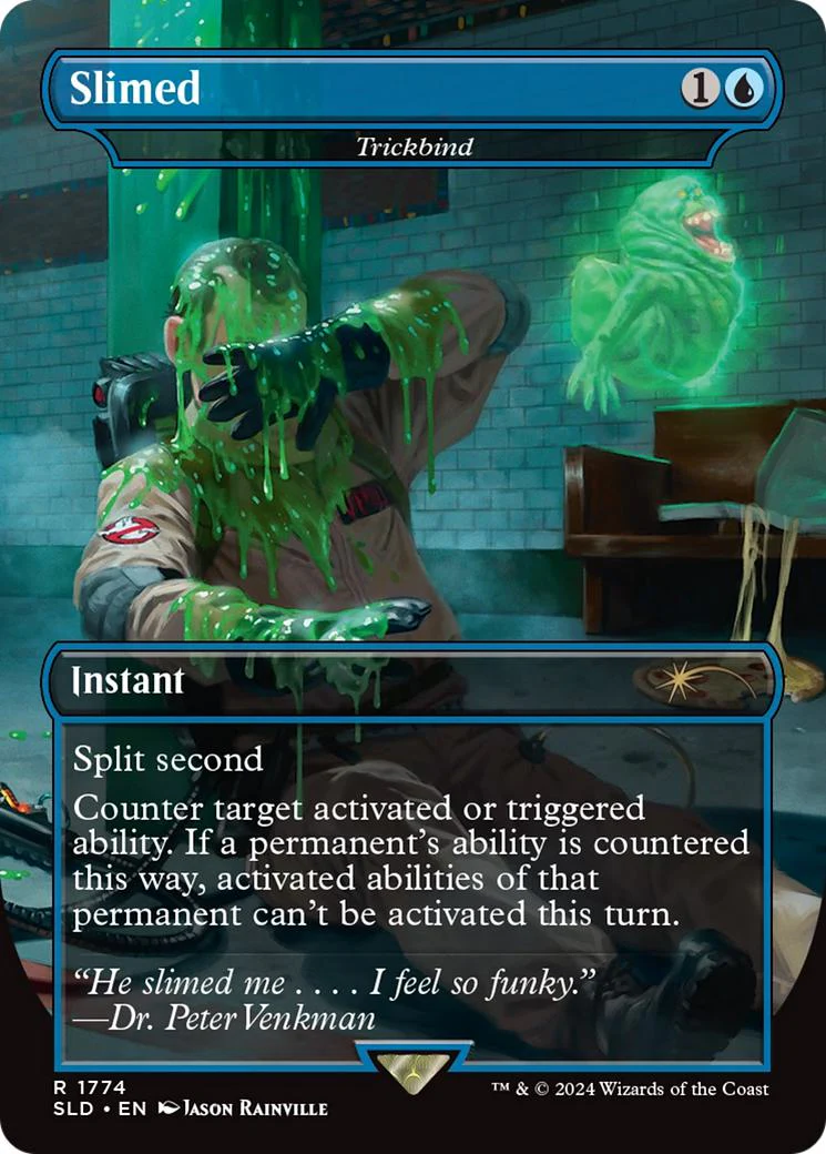 Slimed - Trickbind [1774] [Borderless] [Ghostbusters: Slimer] [Secret Lair Drop] [Non-Foil]