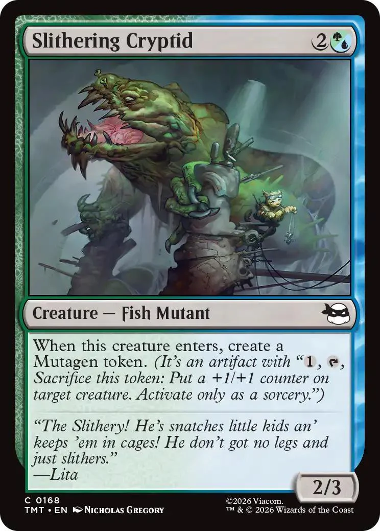 Slithering Cryptid [168] [Teenage Mutant Ninja Turtles] [Non-Foil]