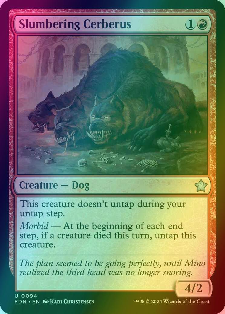 Slumbering Cerberus [94] [Foundations] [Foil]