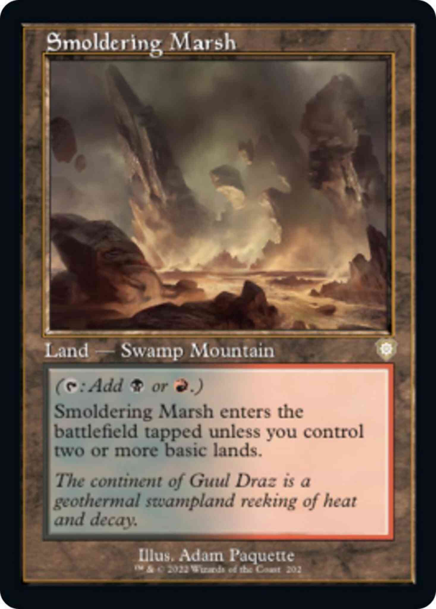 Smoldering Marsh [202] [Retro Frame] [The Brothers' War: Commander] [Non-Foil]
