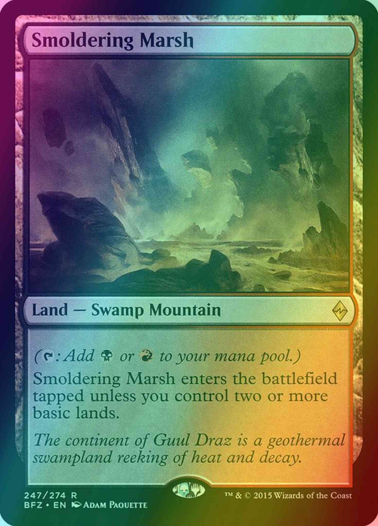 Smoldering Marsh [247] [Battle for Zendikar] [Foil]