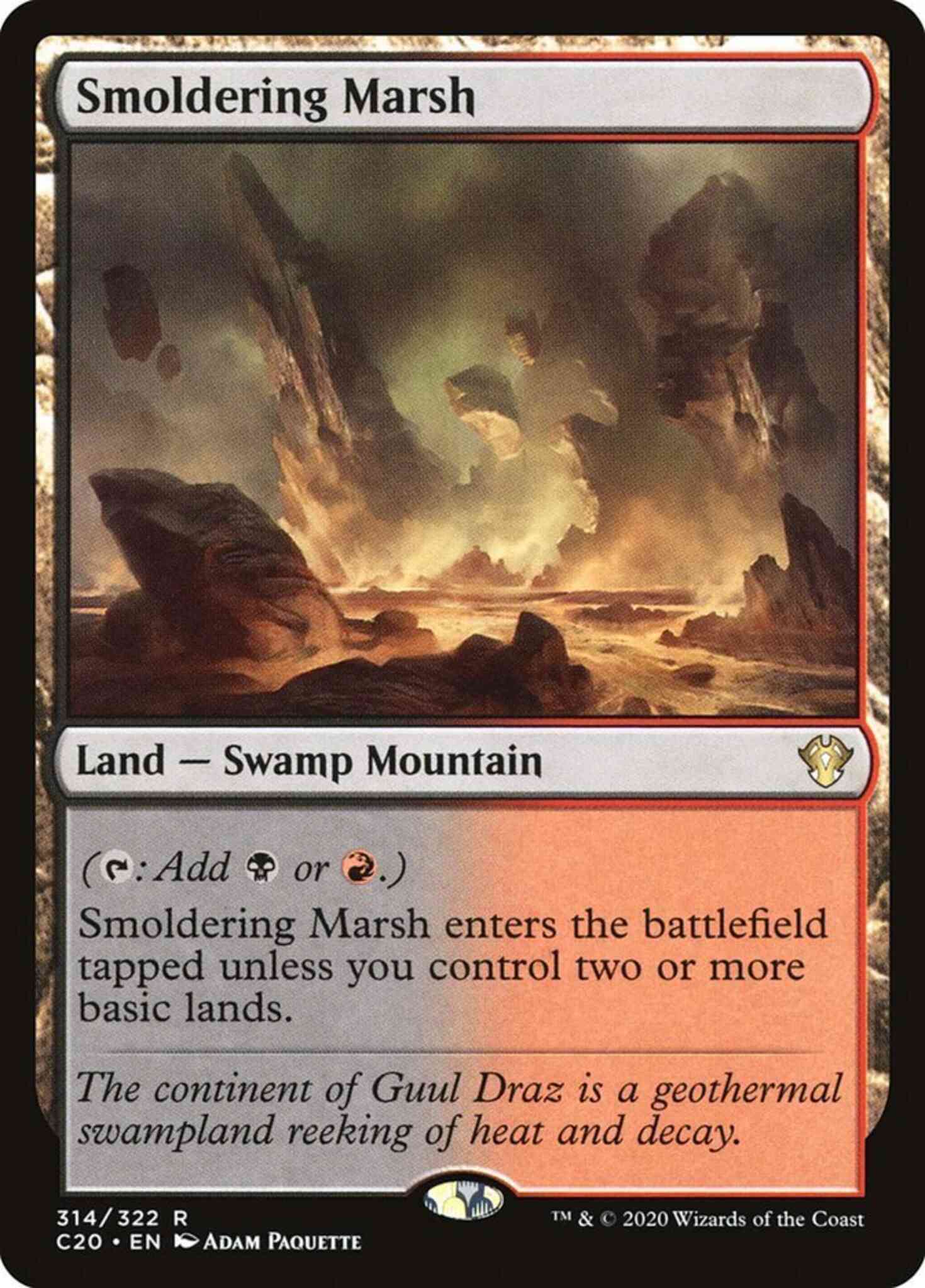 Smoldering Marsh [314] [Commander 2020] [Non-Foil]