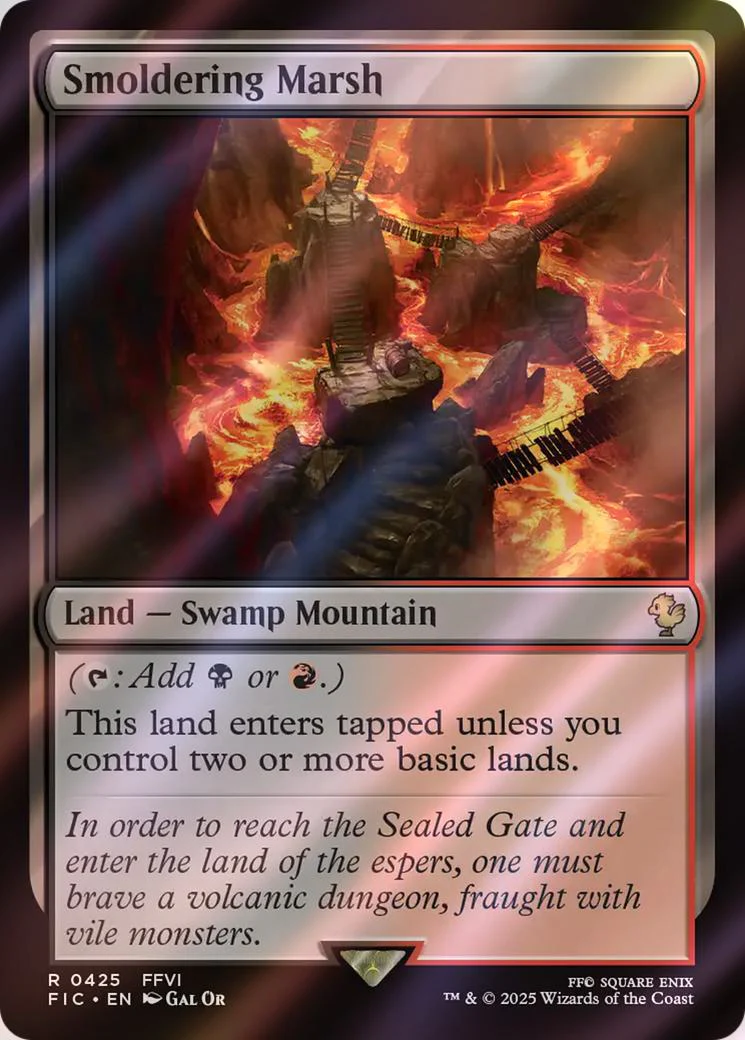 Smoldering Marsh [425] [FINAL FANTASY: Commander] [Surge Foil]
