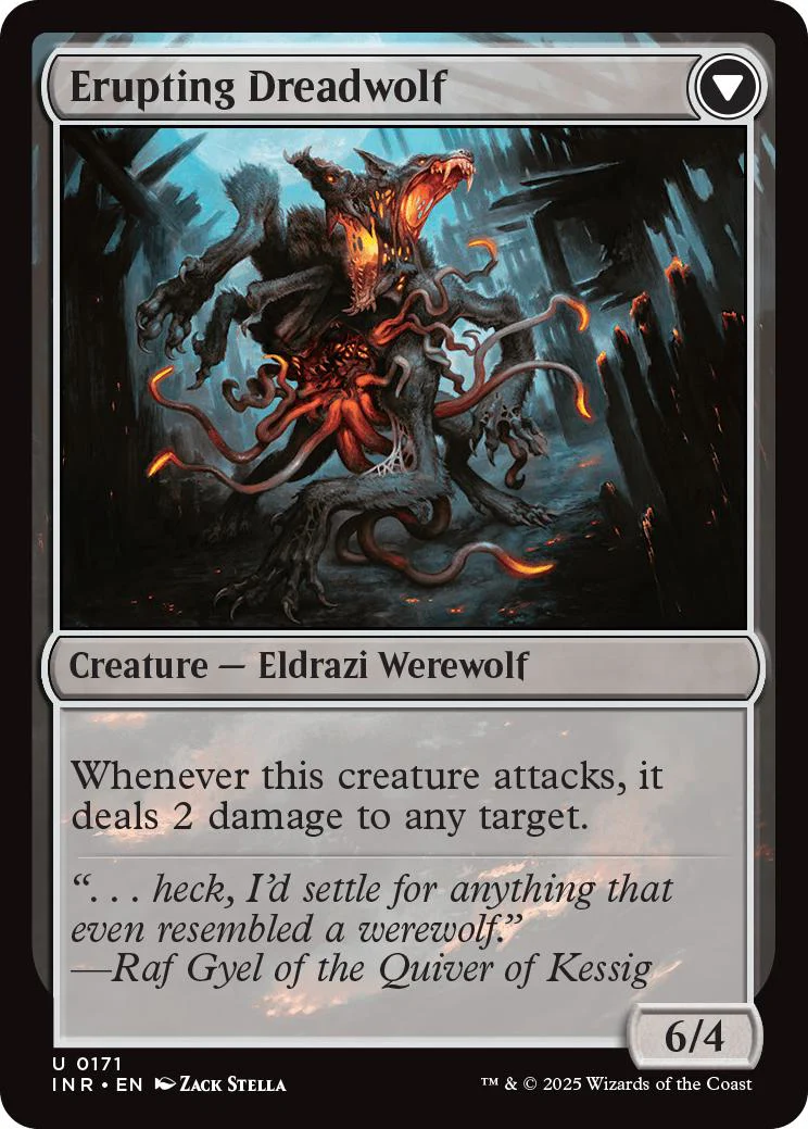 Smoldering Werewolf // Erupting Dreadwolf [171] [Innistrad Remastered] [Non-Foil] - Image 2