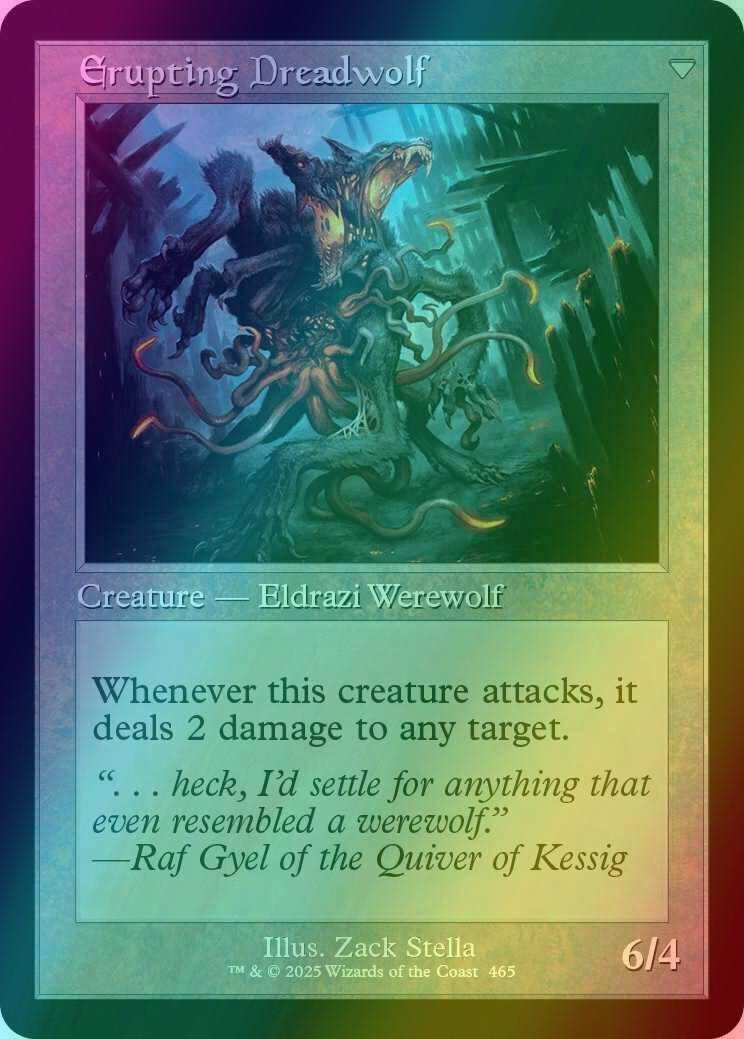 Smoldering Werewolf // Erupting Dreadwolf [465] [Retro Frame] [Innistrad Remastered] [Foil] - Image 2