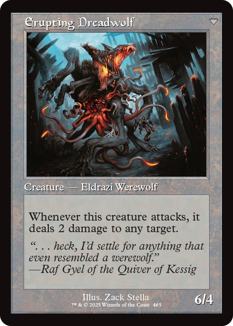 Smoldering Werewolf // Erupting Dreadwolf [465] [Retro Frame] [Innistrad Remastered] [Non-Foil] - Image 2