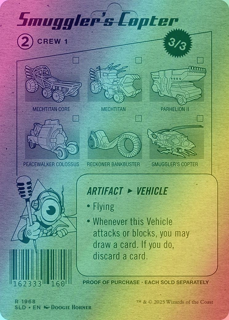 Smuggler's Copter // Smuggler's Copter [1968] [Borderless] [Aether Drifters] [Secret Lair Drop] [Foil] - Image 2