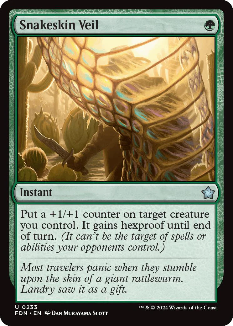 Snakeskin Veil [233] [Foundations] [Non-Foil]