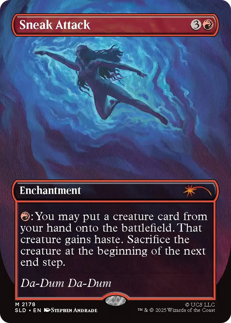 Sneak Attack [2178] [Borderless] [Jaws: Terror of Amity Island] [Secret Lair Drop] [Non-Foil]