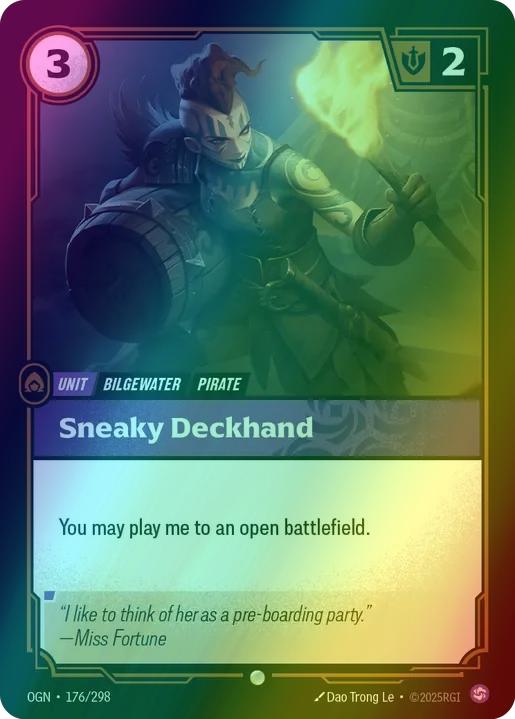 Sneaky Deckhand - 176/298 [Origins] [Foil]