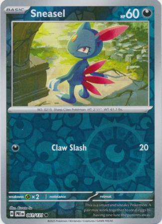 Sneasel - 061/131 - Common [sv085-061] [Reverse Holo]
