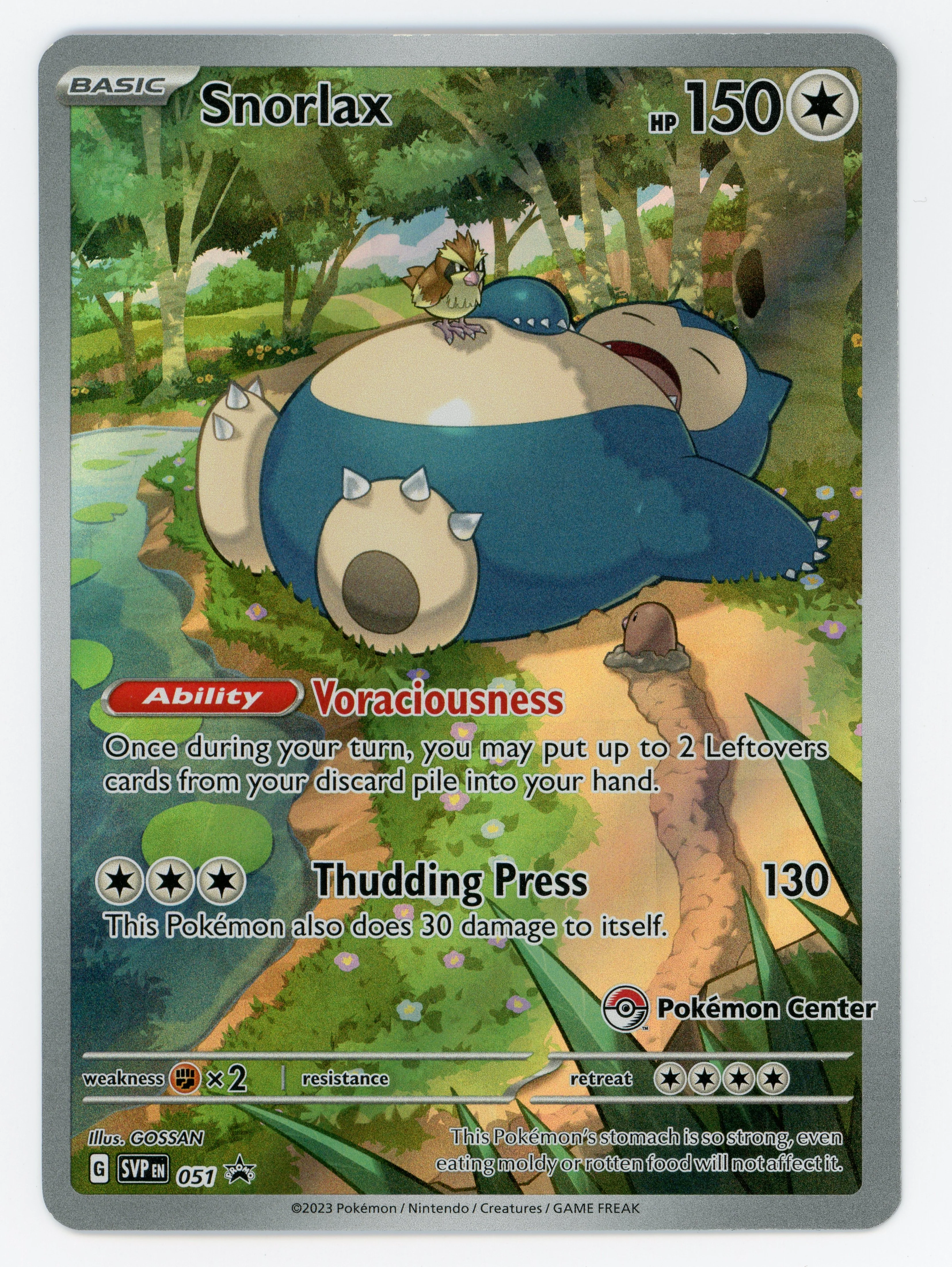 Snorlax - 051 - Promo - Ultra Rare - Scan 14036