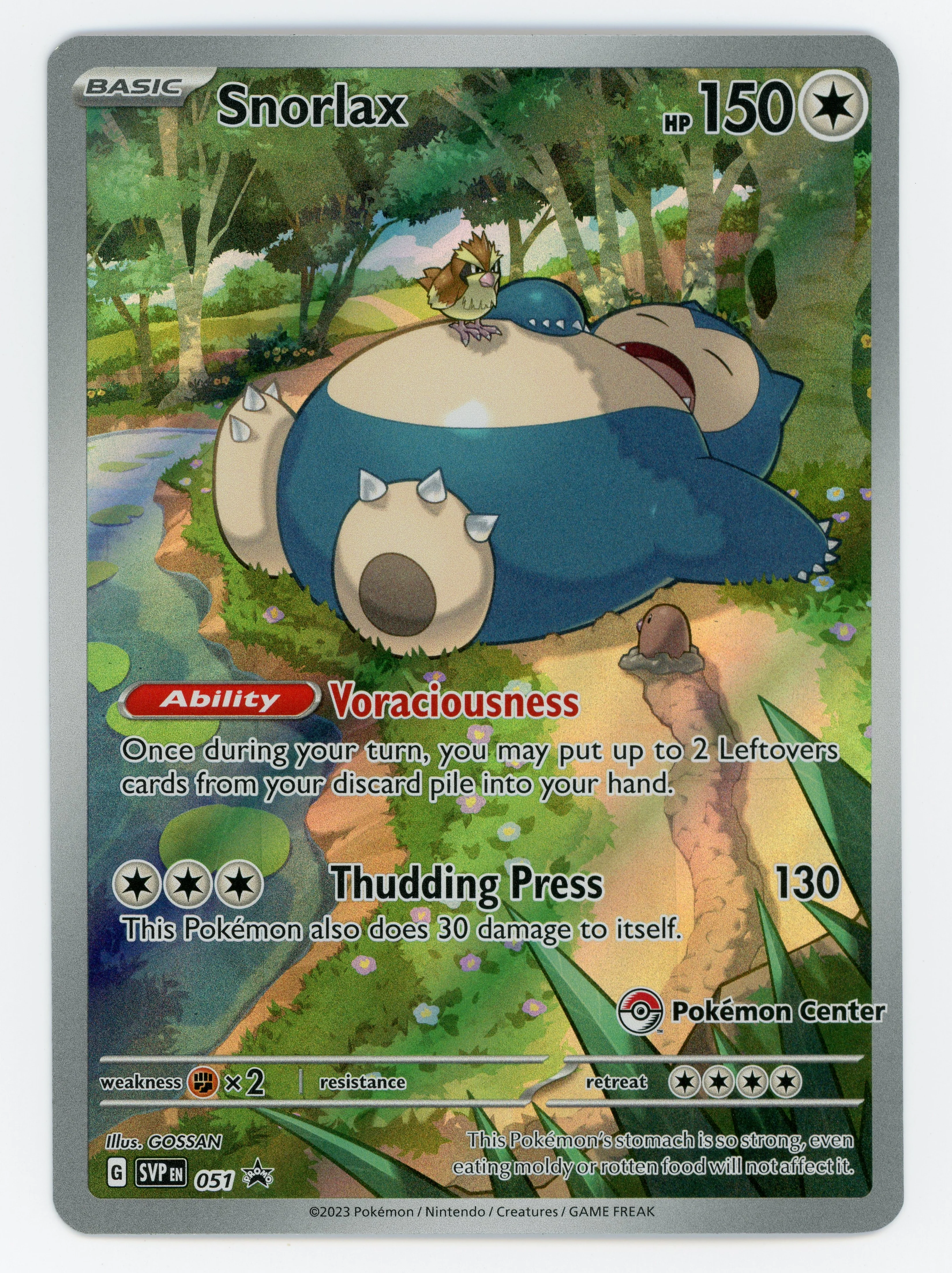 Snorlax - 51 - Promo - Ultra Rare - Scan 14896
