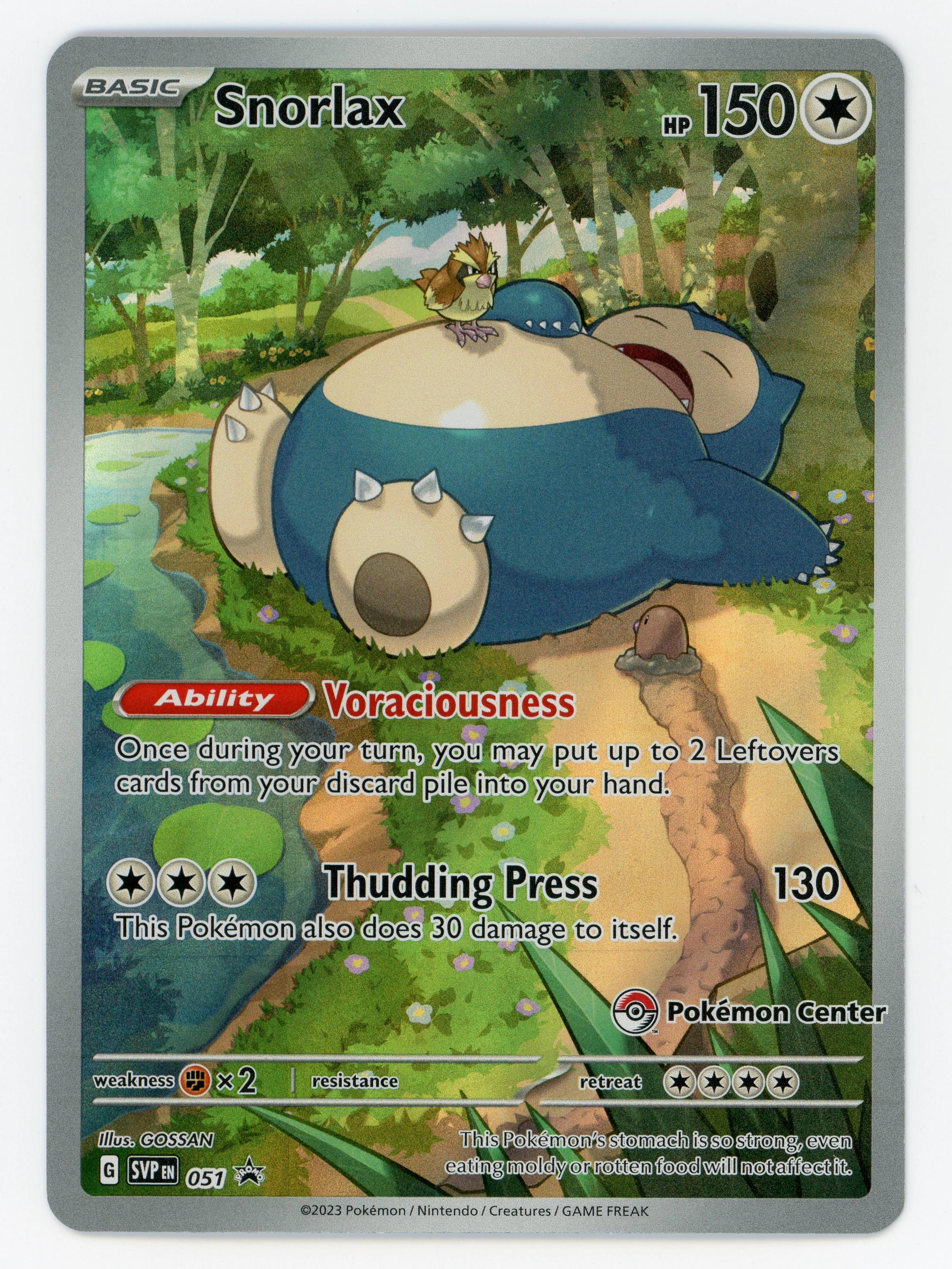 Snorlax - 51 - Promo - Ultra Rare - Scan 15197