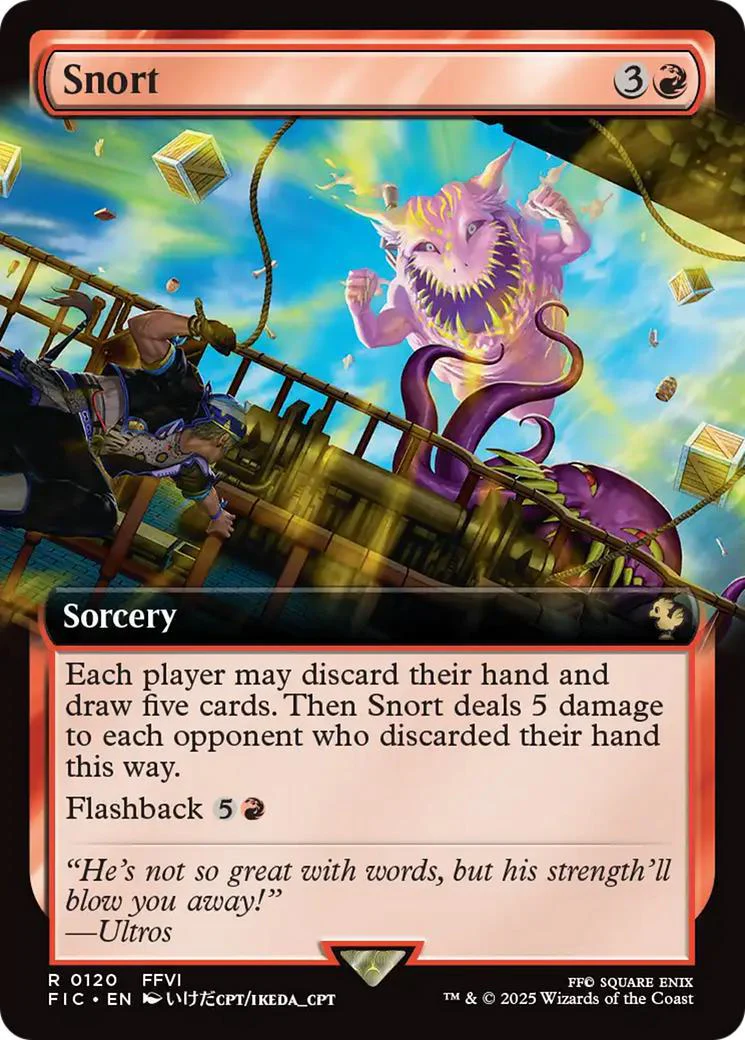 Snort [120] [Extended Art] [FINAL FANTASY: Commander] [Non-Foil]