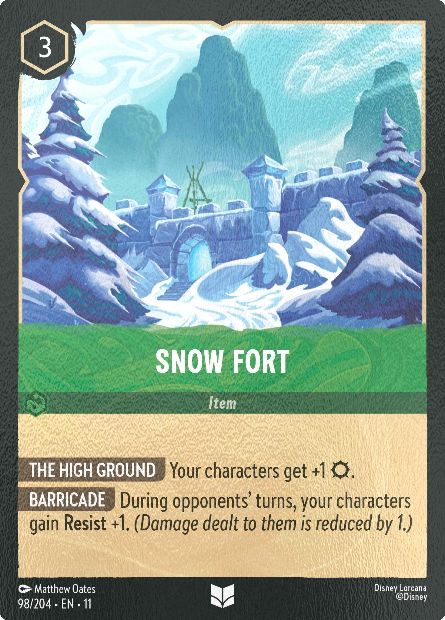 Snow Fort - 98/204 [Winterspell] [Cold Foil]