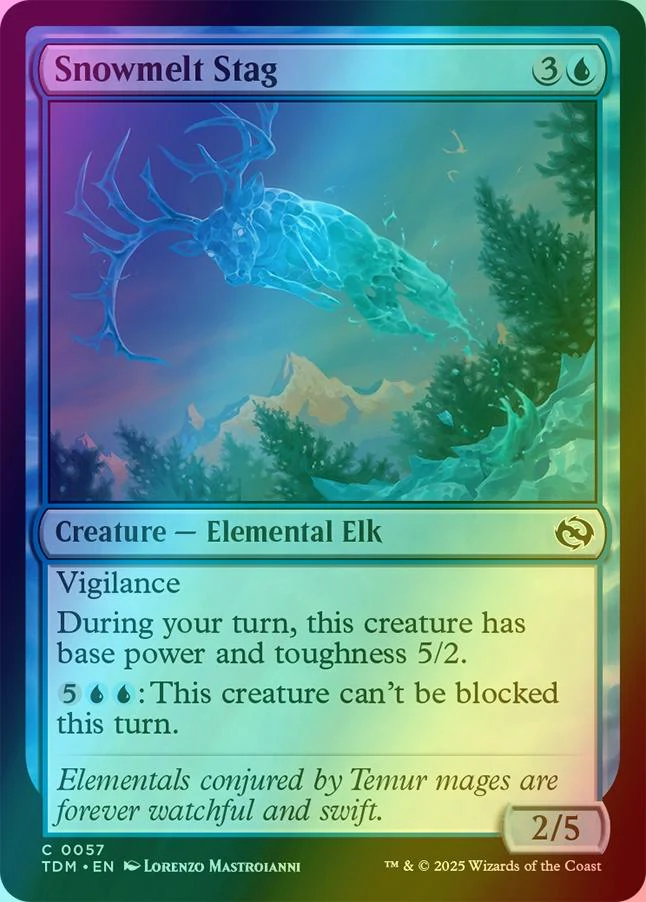 Snowmelt Stag [57] [Tarkir: Dragonstorm] [Foil]