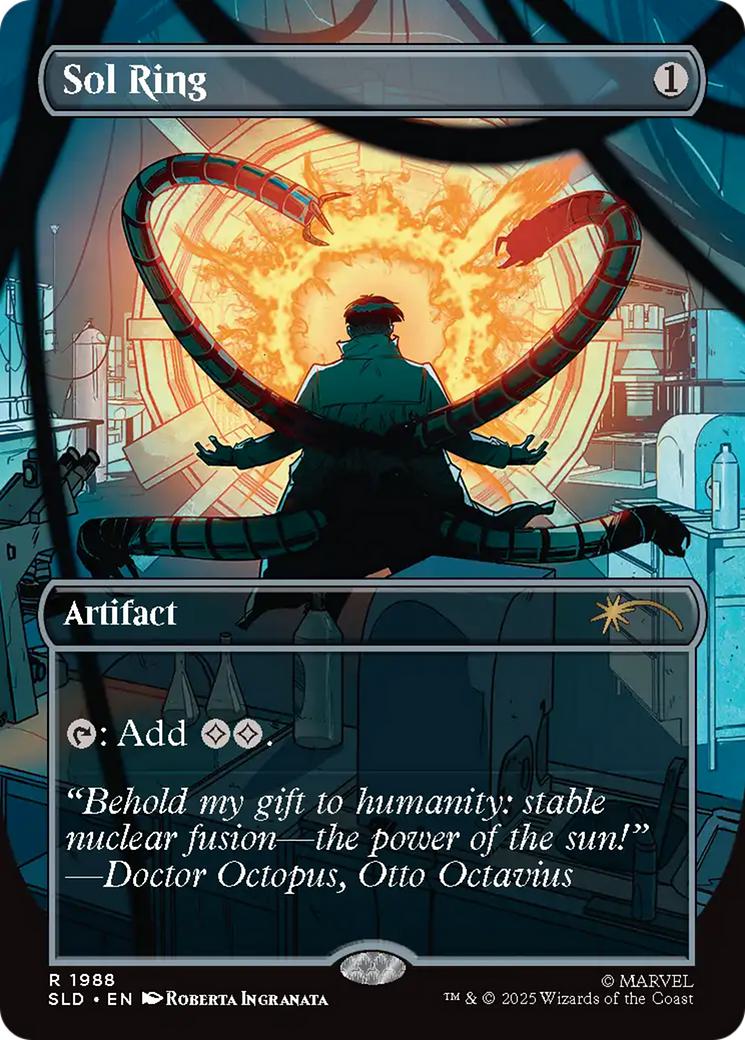 Sol Ring [1988] [Borderless] [Spider-Man: Villainous Plots] [Secret Lair Drop] [Non-Foil]