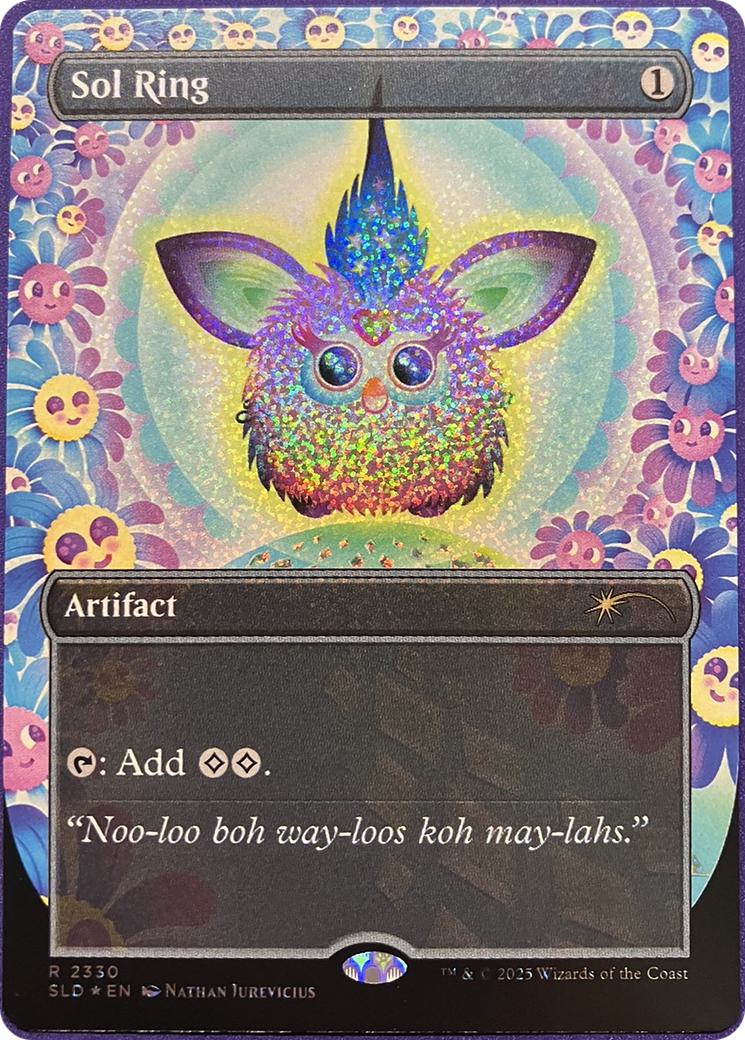 Sol Ring [2330] [Borderless] [Furby: Doo-ay Noo-lah] [Secret Lair Drop] [Confetti Foil]