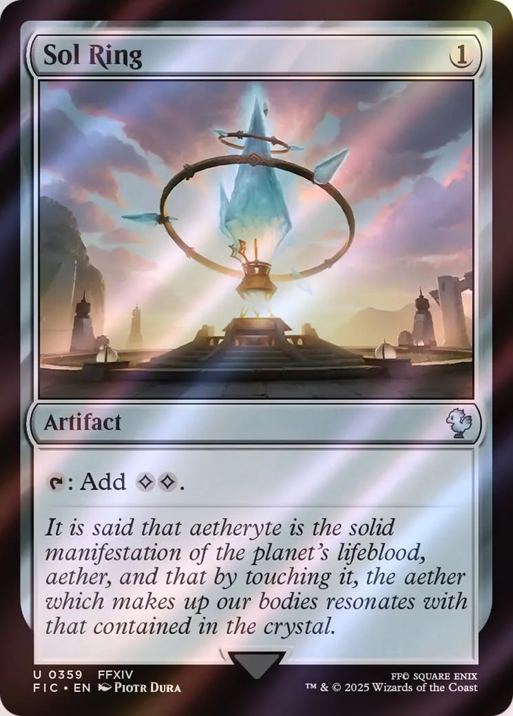Sol Ring [359] [FFXIV] [FINAL FANTASY: Commander] [Surge Foil]