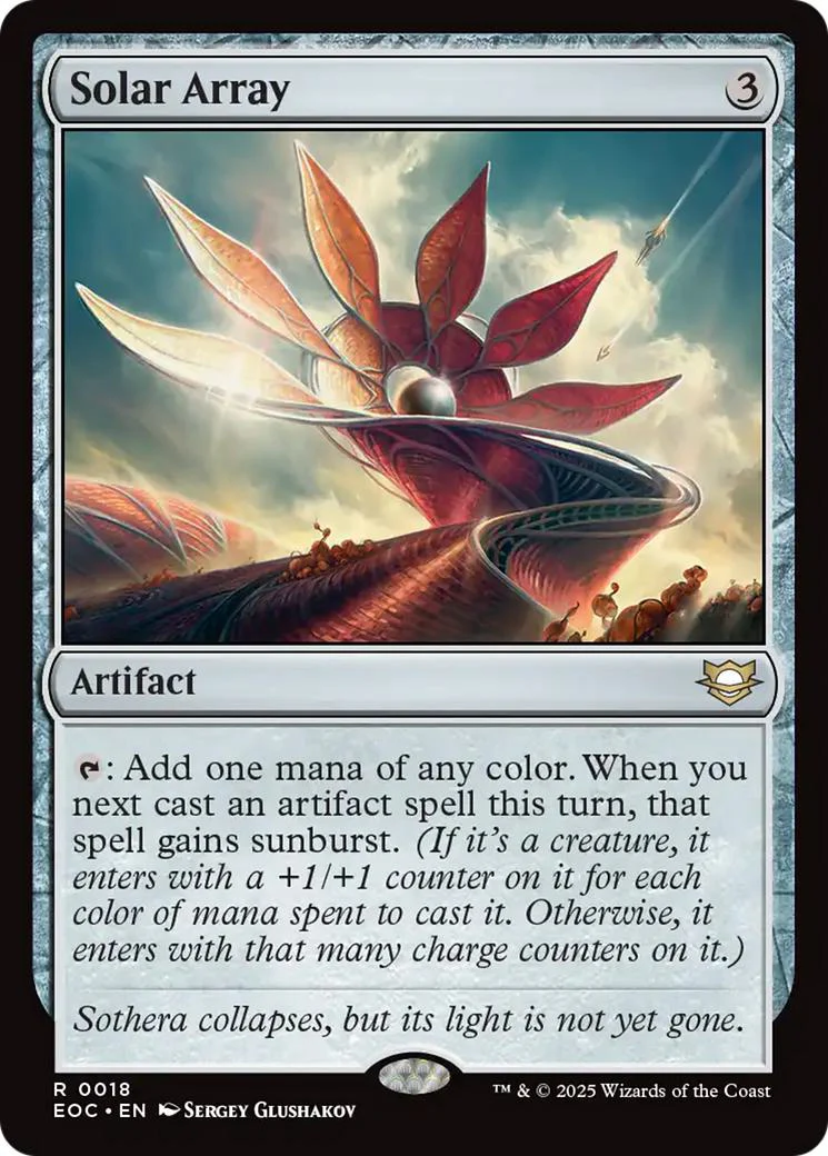 Solar Array [18] [Edge of Eternities: Commander] [Non-Foil]