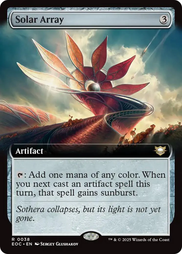 Solar Array [38] [Extended Art] [Edge of Eternities: Commander] [Non-Foil]