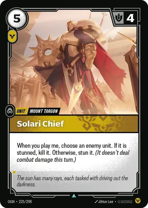 Solari Chief - 225/298 [Origins] [Non-Foil]