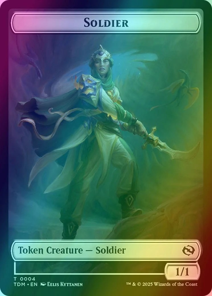 Soldier Token (04) // Soldier Token (05) [Tarkir: Dragonstorm: Tokens] [Foil]
