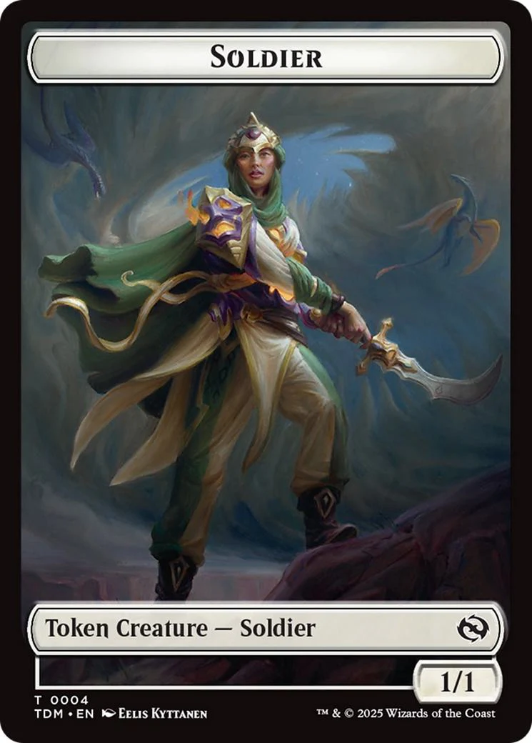 Goblin Token (12) // Soldier Token (04) [Tarkir: Dragonstorm: Tokens] [Non-Foil] - Image 2