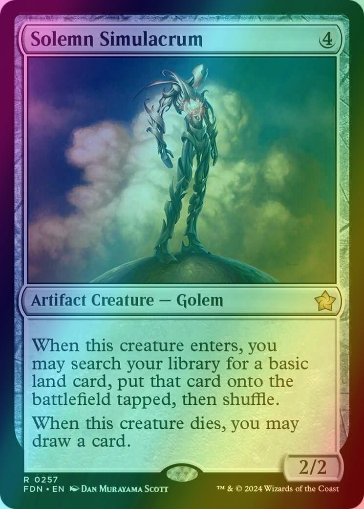 Solemn Simulacrum [257] [Foundations] [Foil]