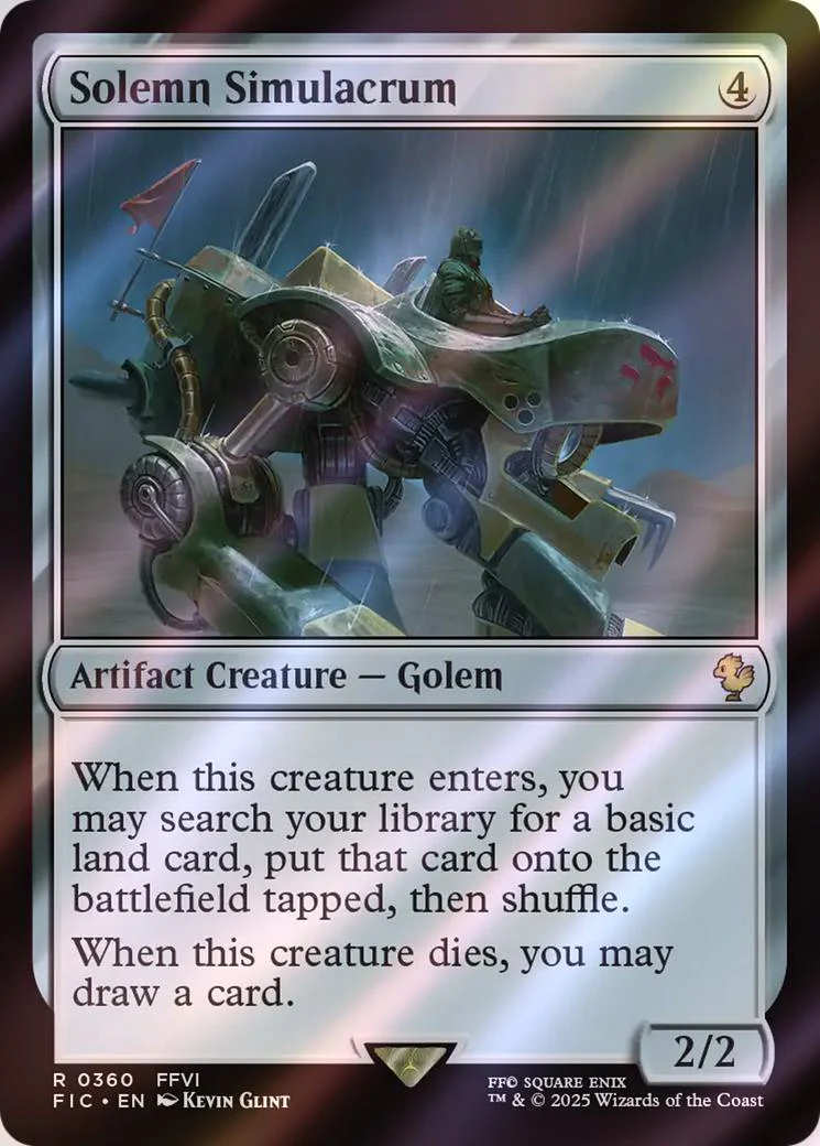 Solemn Simulacrum [360] [FINAL FANTASY: Commander] [Surge Foil]