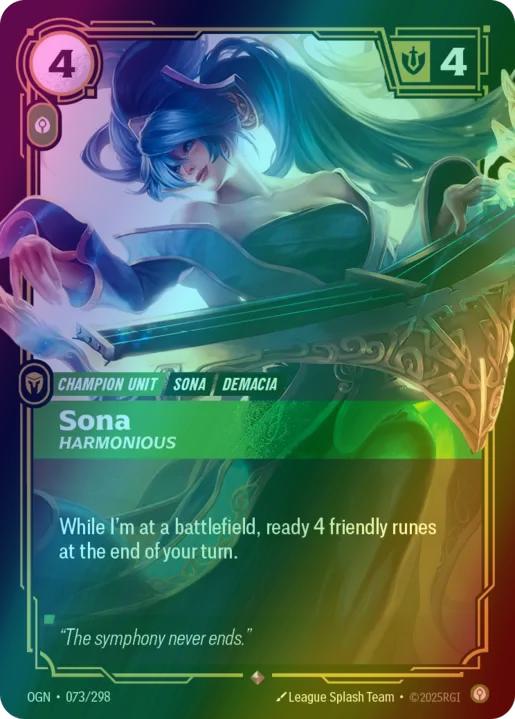 Sona - Harmonious - 073/298 [Origins] [Foil]