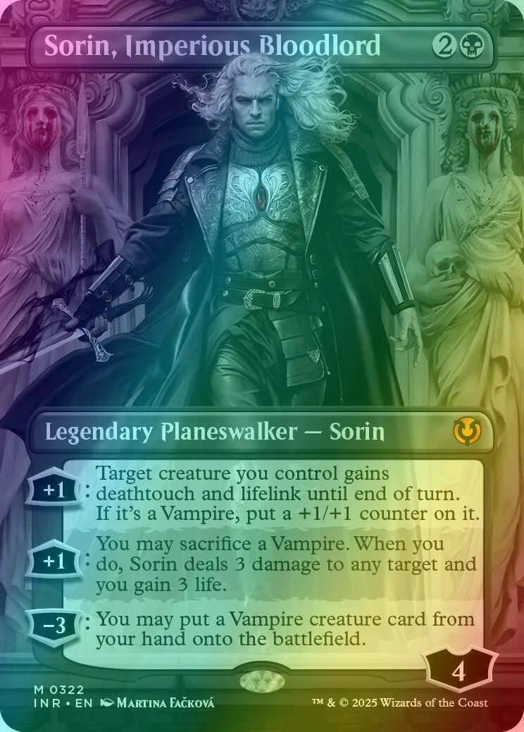 Sorin, Imperious Bloodlord [322] [Borderless] [Innistrad Remastered] [Foil]